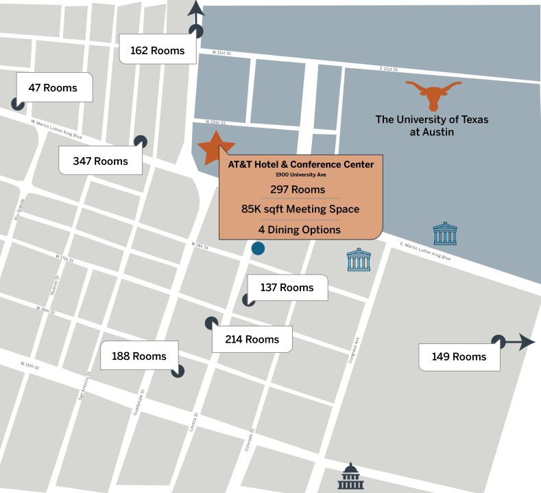 University Hotel Collection Map 2024 Website