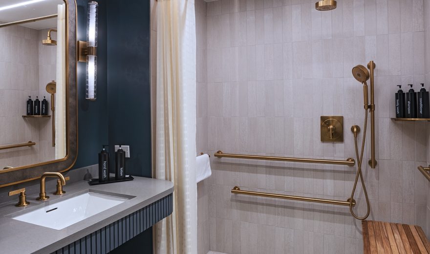 ADA roll in shower